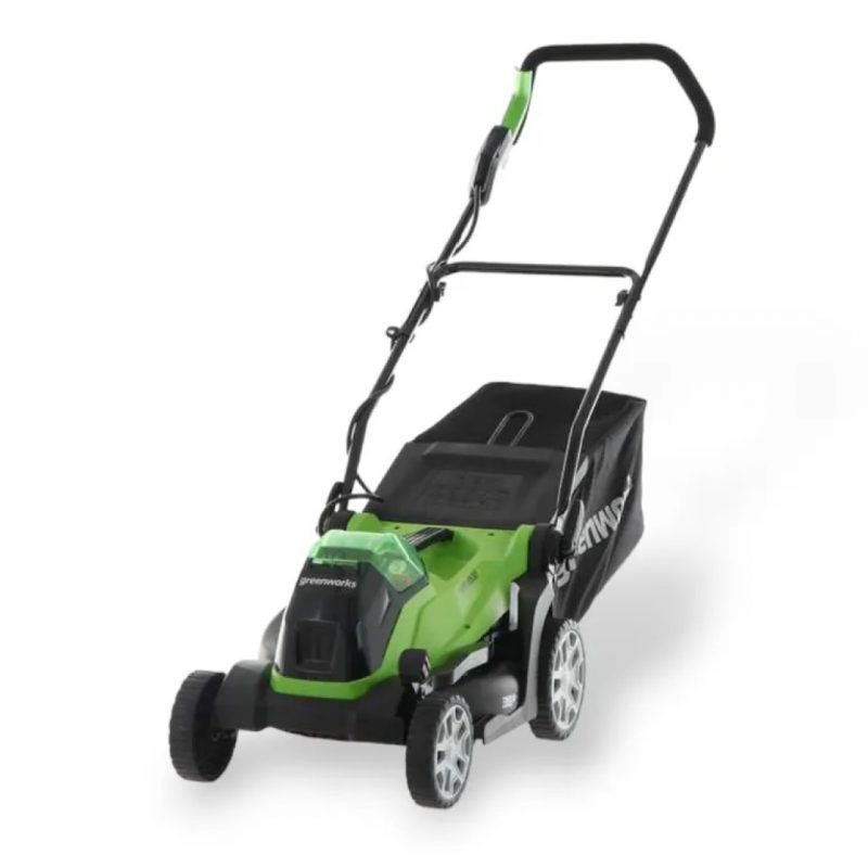 Greenworks Rasaerba a spinta 36cm G48LM36 - Con Kit Batteria 2 Ah e Caricabatterie - immagine 4