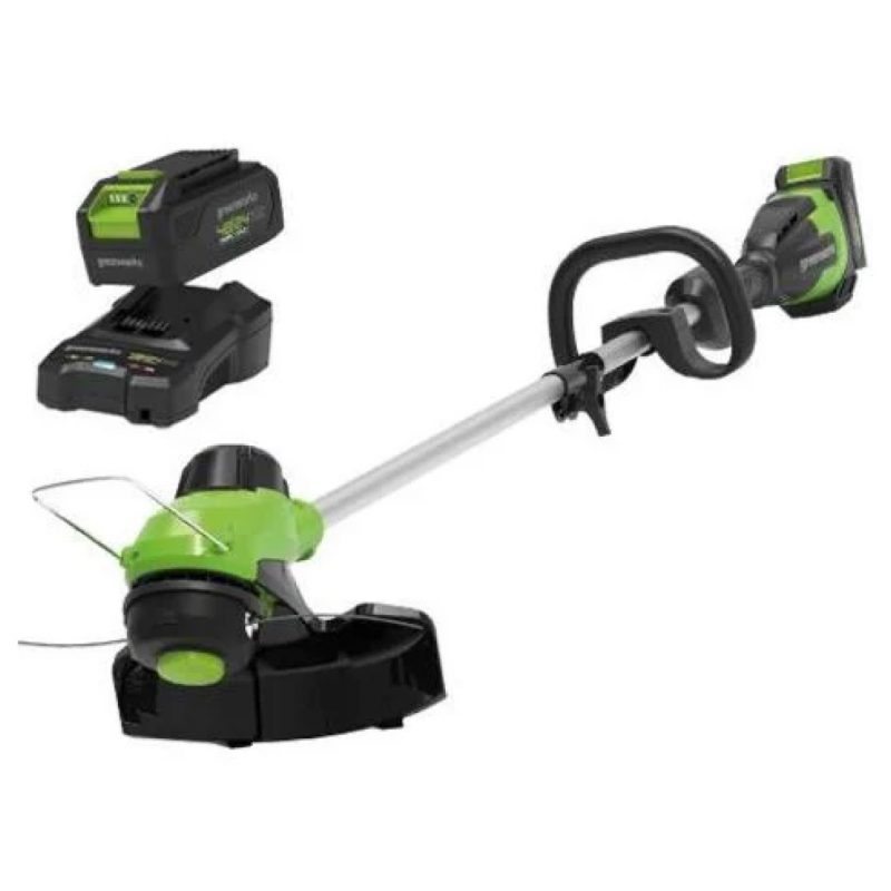 Greenworks Bordatore G48ST8 48V taglio 33cm - Con Kit Batteria 2 Ah e Caricabatterie - immagine 3