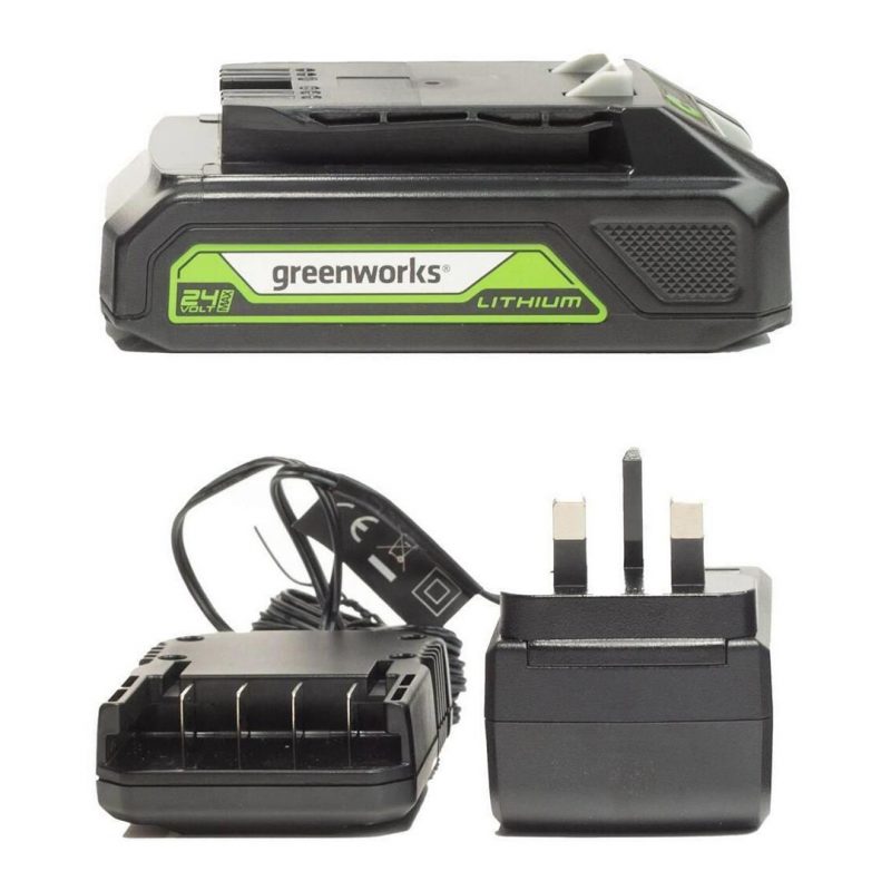 Greenworks Starter kit 24V GSK24B2 - Batteria 2Ah + Caricabatteria - immagine 5