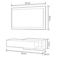 Noon: Mobile ingresso  Misure: 19x95x26 cm: 3Y95