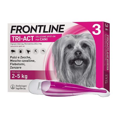 Frontline Tri-Act antiparassitario Spot On per Cani da 2 a 5 kg