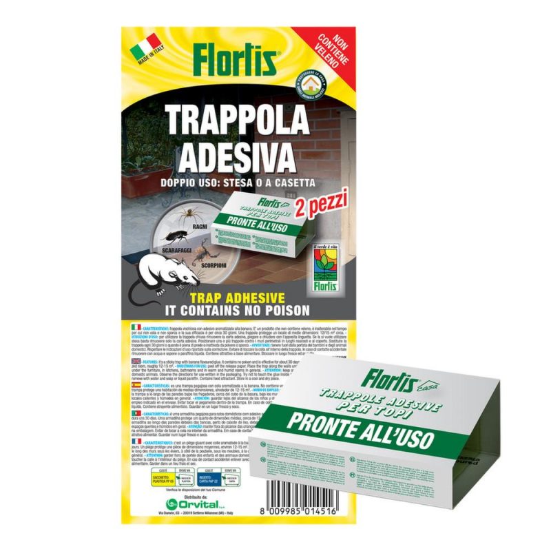 TRAPPOLE ADESIVE TOPI FLOW PACK 2 PZ
