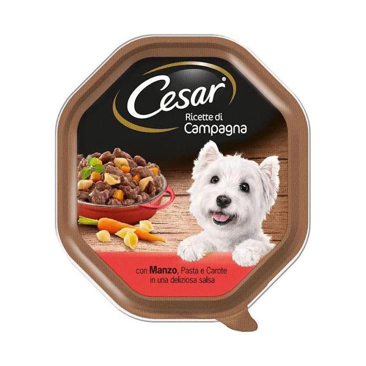 Cesar Ricette Campagna Manzo Pasta e Carote 150g