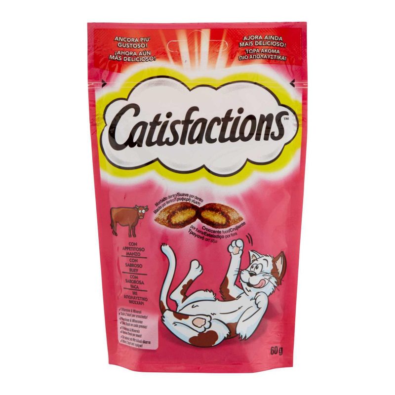 Catisfaction Snack per gatti con Appetitoso Manzo 60g