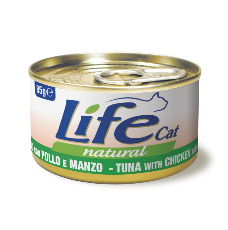 Lifecat lattina Tonno/Pollo/Manzo 85g