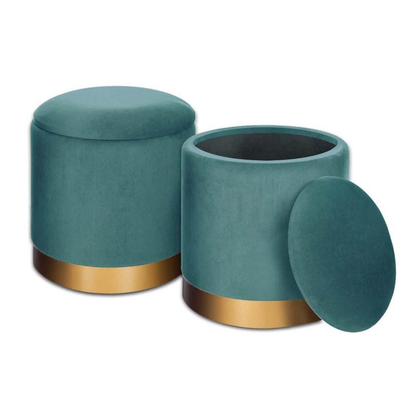 Iside pouf contenitore verde